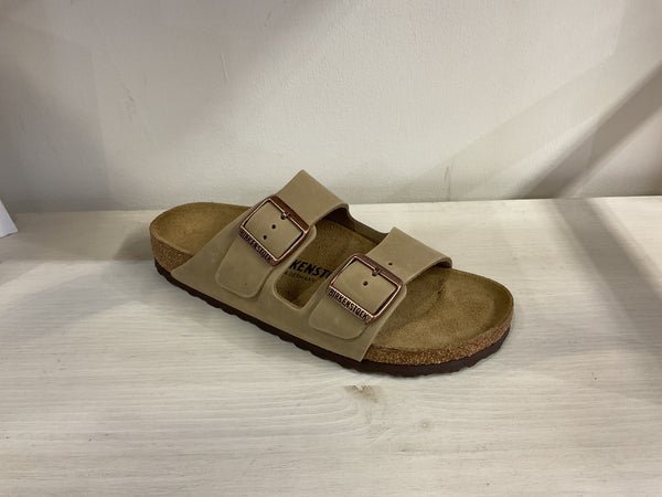 j shoes Birkenstock - Arizona Oiled Leather - Tobacco Brown (Regular Fit)