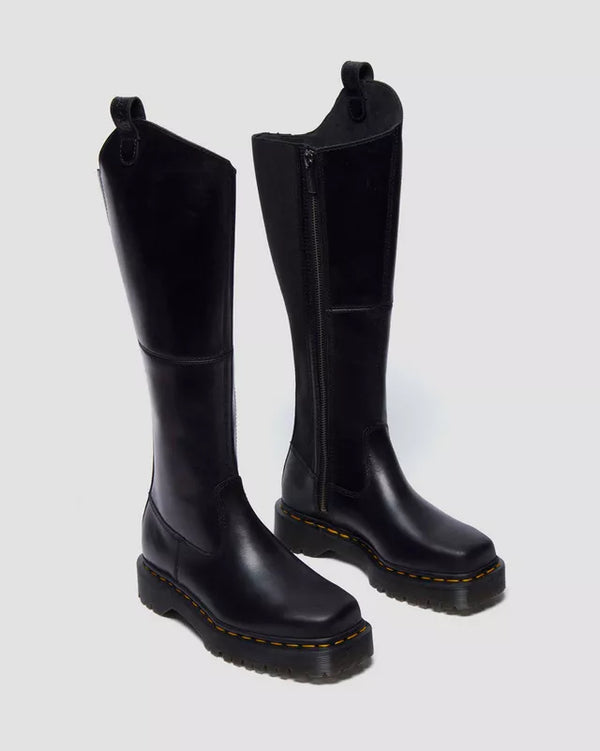 J Shoes Dr. Martens - Amaayah Hi - Knee High Leather Boots - Black