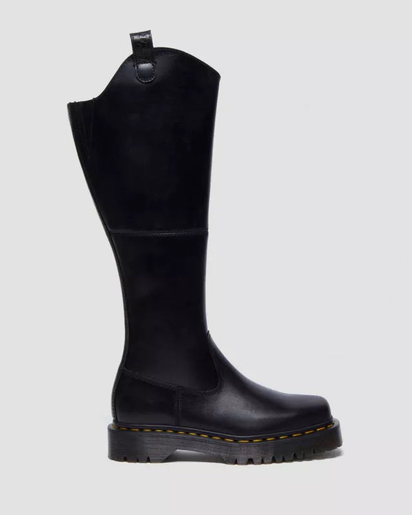 J Shoes Dr. Martens - Amaayah Hi - Knee High Leather Boots - Black