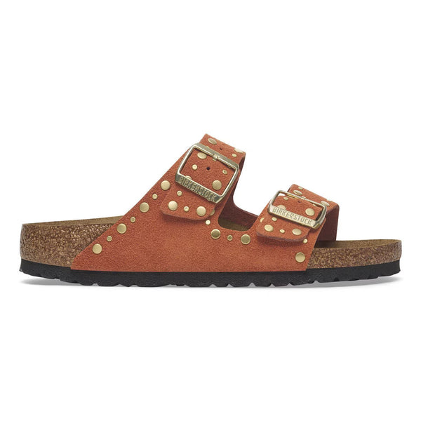 J Shoes Birkenstock - Arizona Rivet Suede - Dark Rust