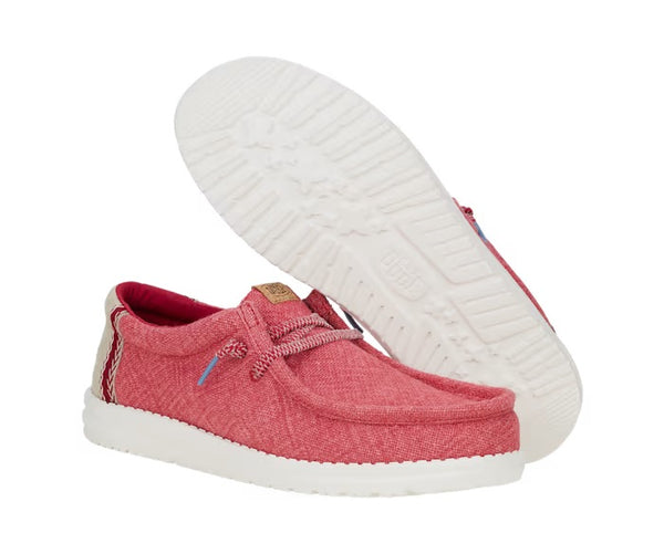 J Shoes Dude - Wally Jute - Red/Birch