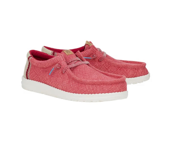 J Shoes Dude - Wally Jute - Red/Birch