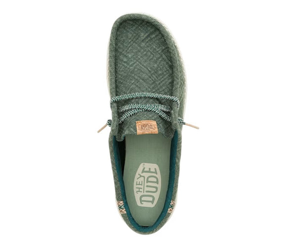 J Shoes Dude - Wally Jute - Sea Green