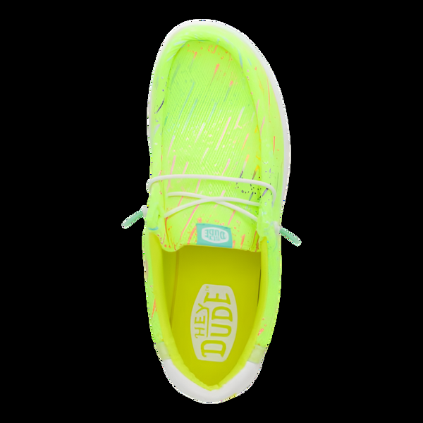 J Shoes Dude - Wally Party Mesh - Lime Punch