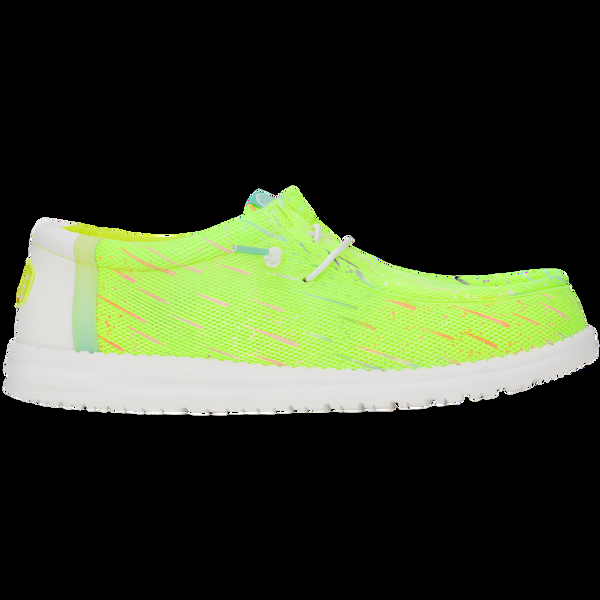 j shoes Dude - Wally Party Mesh - Lime Punch