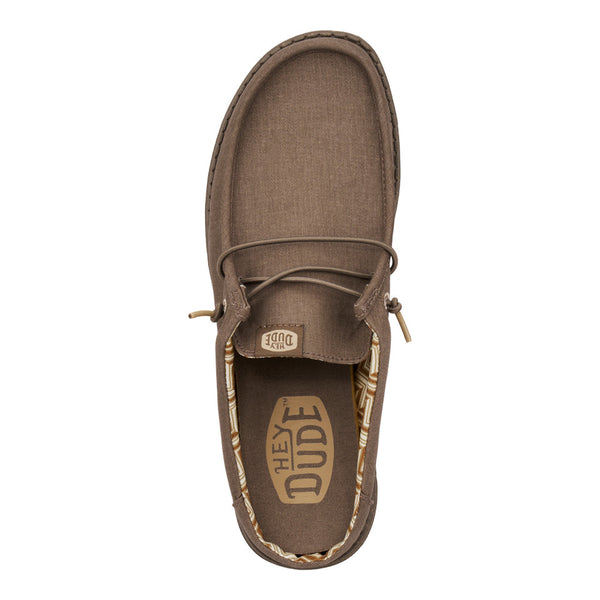 J Shoes Dude - Wally Slip Canvas - Walnut