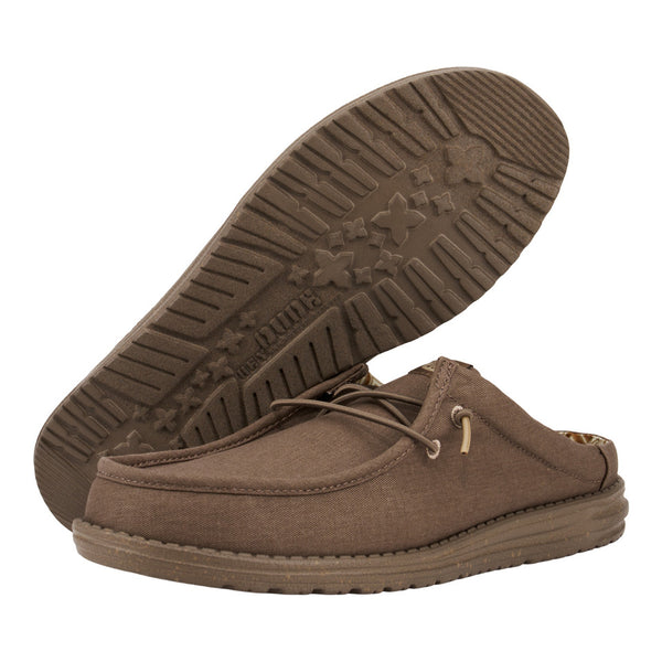 J Shoes Dude - Wally Slip Canvas - Walnut