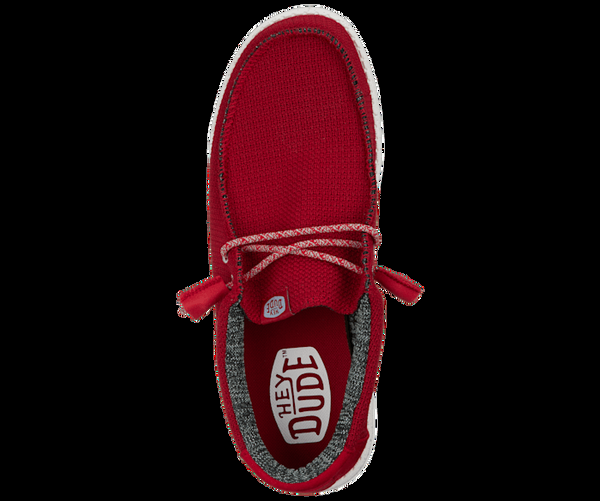 J Shoes Dude - Wally Sport Mesh - Dark Red