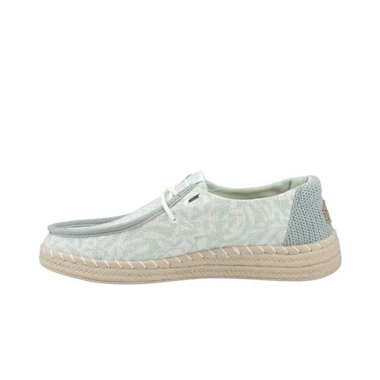 J Shoes Dude - Wendy Espadrille Retro Palm - Green