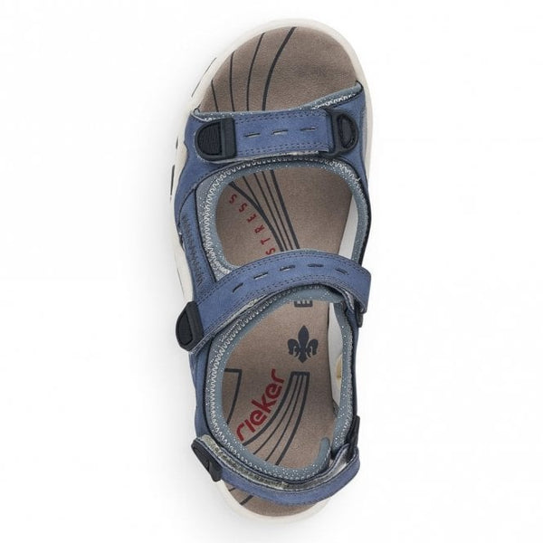 J Shoes Rieker - 68874-14 - Blue Sandal