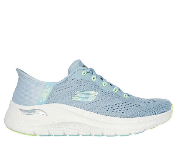 J Shoes Skechers - Slip-ins - Arch Fit 2.0 - Easy Chic - Blue/Lime