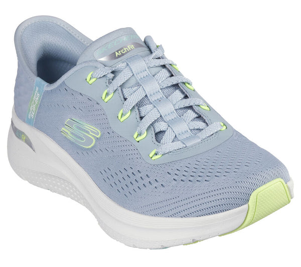 j shoes Skechers - Slip-ins - Arch Fit 2.0 - Easy Chic - Blue/Lime