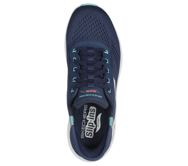 J Shoes Skechers - Slip-ins - Arch Fit 2.0 - Easy Chic - Navy/Turquoise
