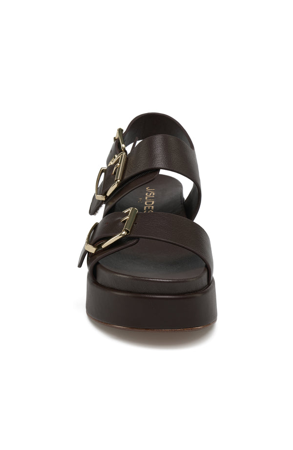 J Slides BROOKE Sandal Dark Brown