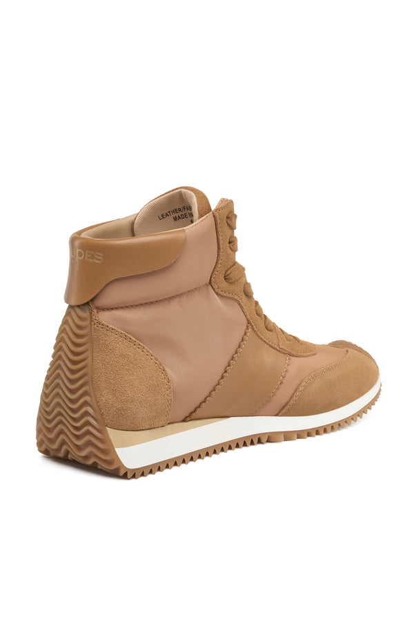 J Slides LUNA Sneaker CAMEL W/WHITE