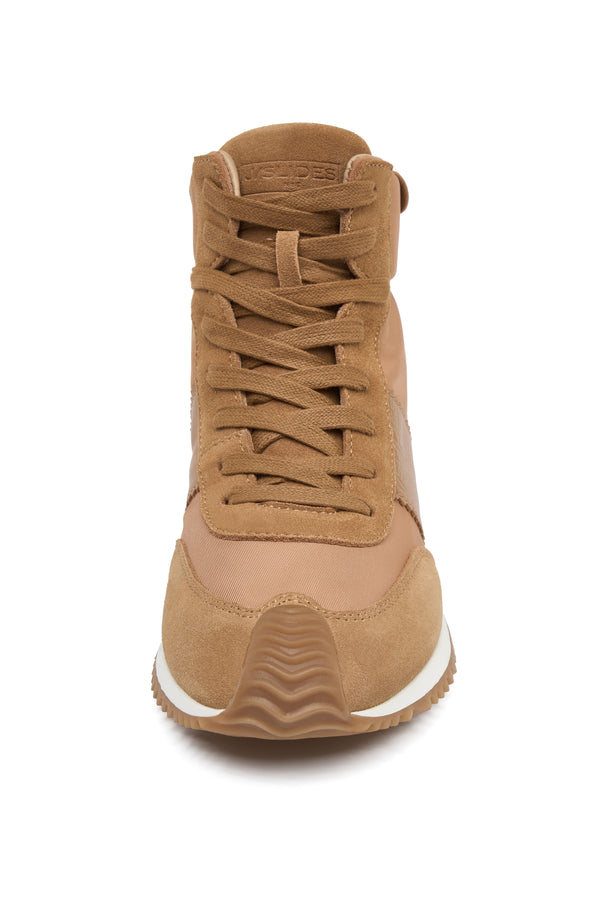 J Slides LUNA Sneaker CAMEL W/WHITE