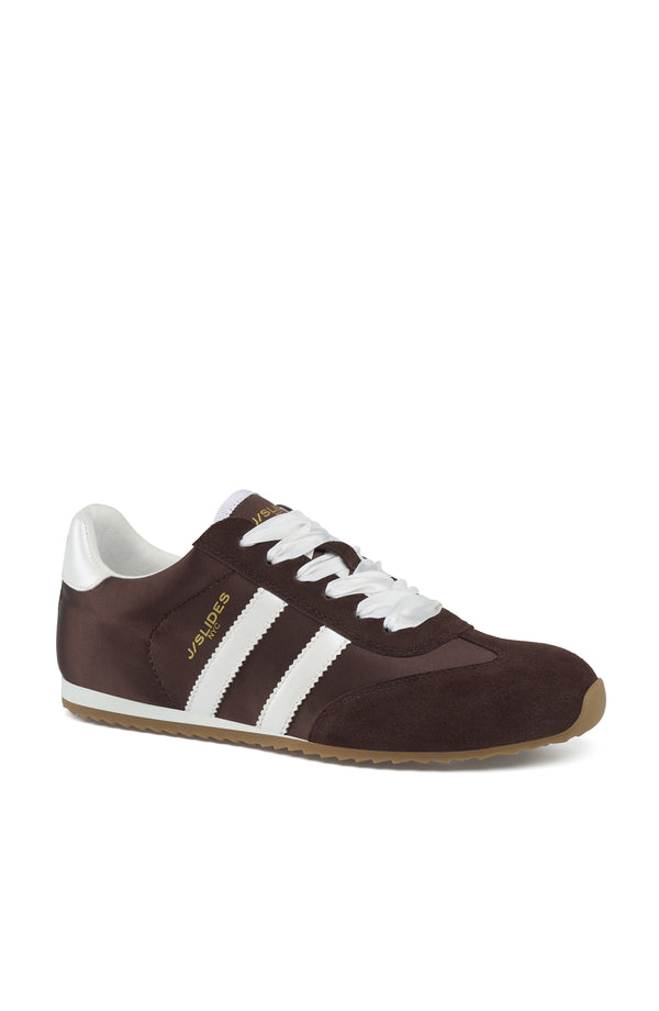 J Slides PEGGY Sneaker Dark Brown White