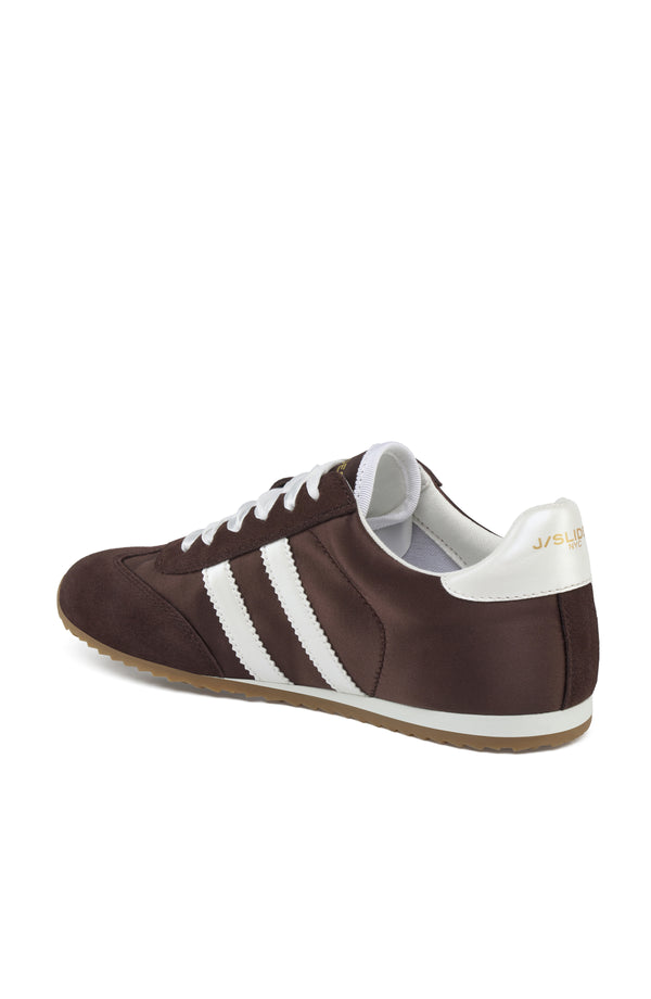 J Slides PEGGY Sneaker Dark Brown White