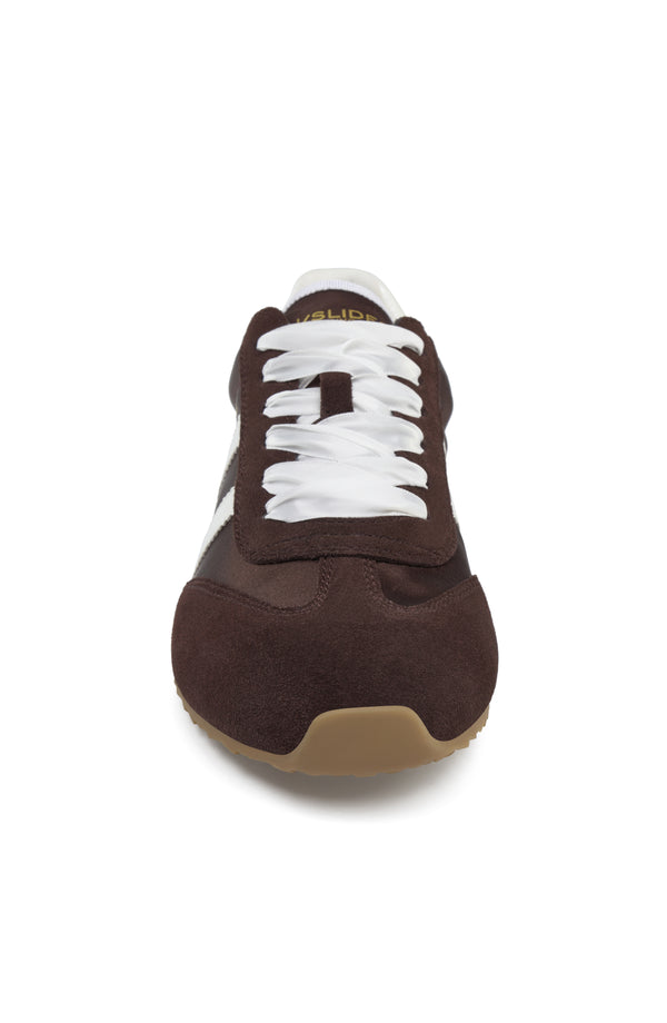 J Slides PEGGY Sneaker Dark Brown White