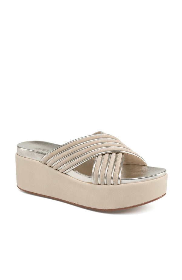 J Slides QUIANA Sand Light Gold