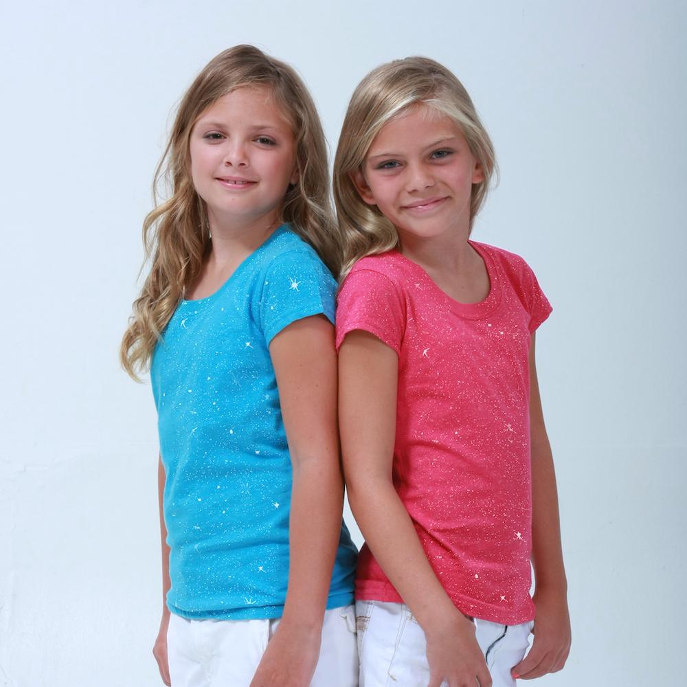 j. america 8129 YOUTH GLITTER TEE