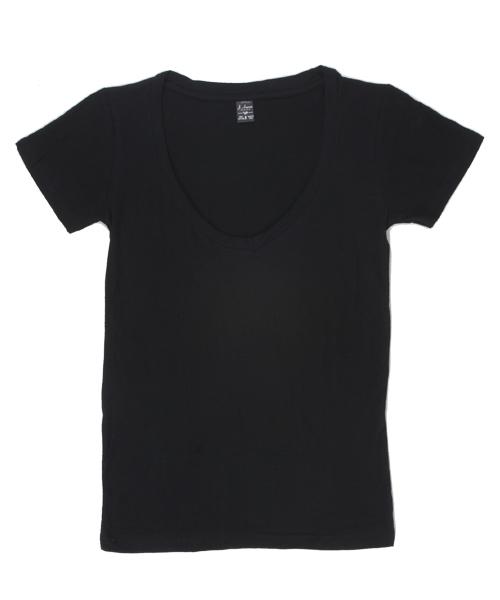 J. America 8169 LADIES V-NECK SLUB TEE