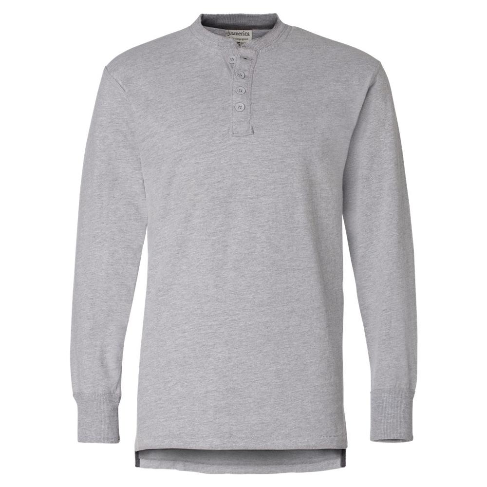 J. America 8244 VINTAGE BRUSHED JERSEY HENLEY