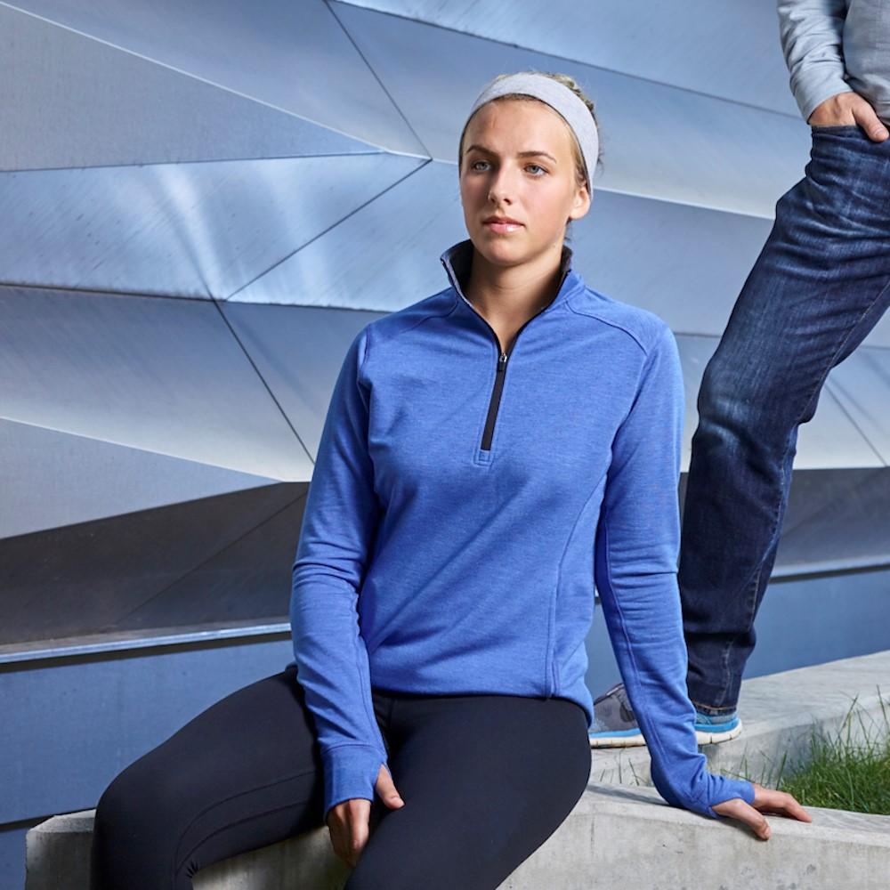 j. america 8433 LADIES OMEGA STRETCH 1/4 ZIP