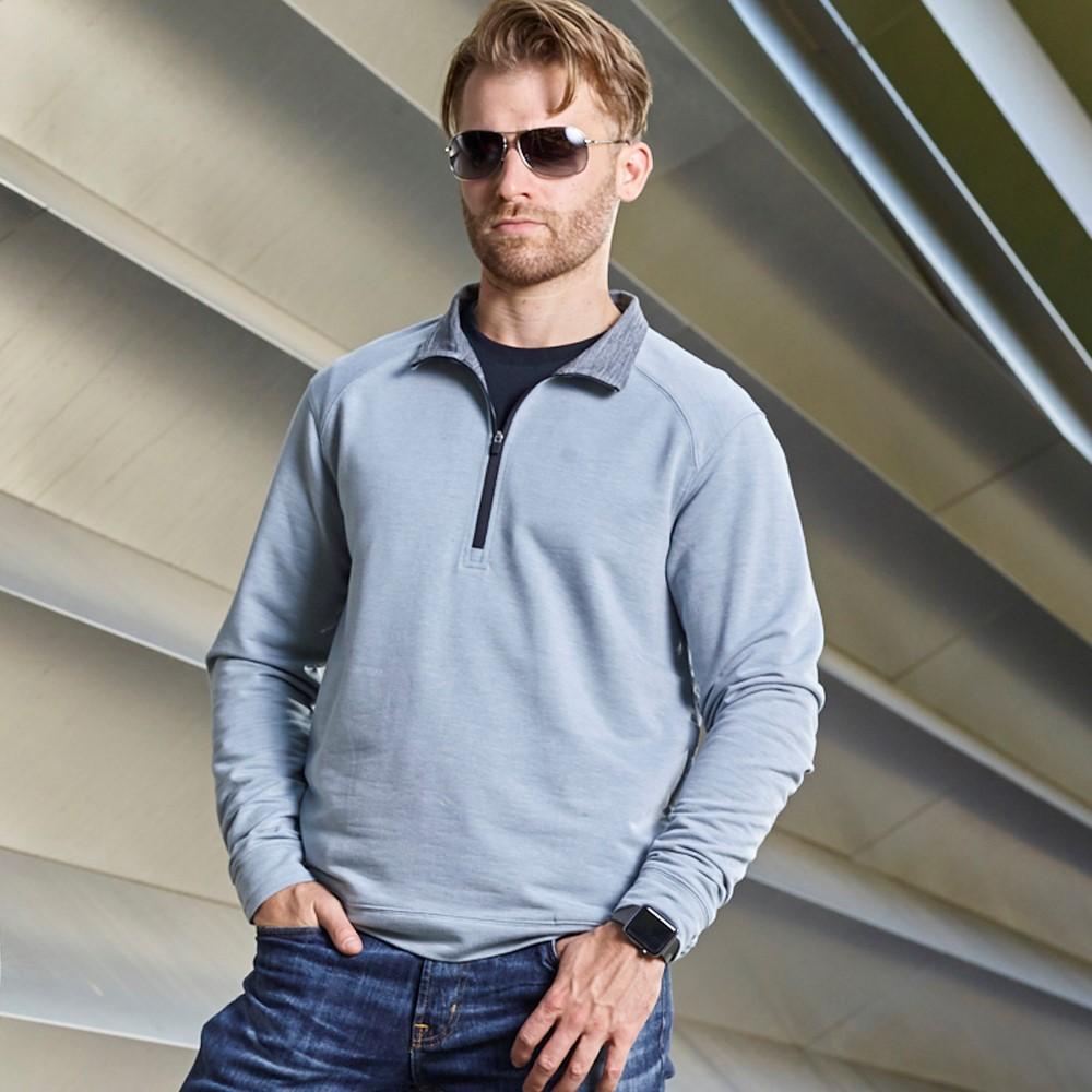 j. america 8434 OMEGA STRETCH 1/4 ZIP