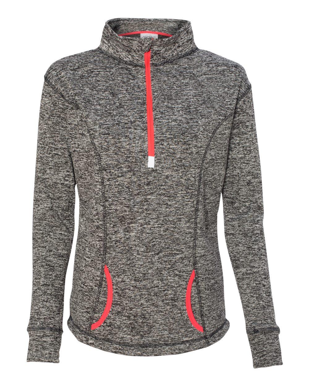 J. America 8617 LADIES COSMIC FLEECE 1/4 ZIP