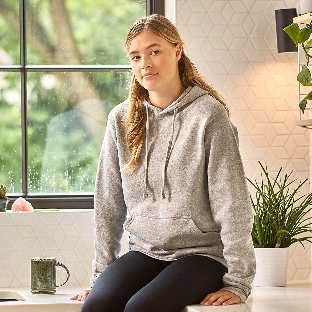 j. america 8620 CLOUD PULLOVER FLEECE HOOD