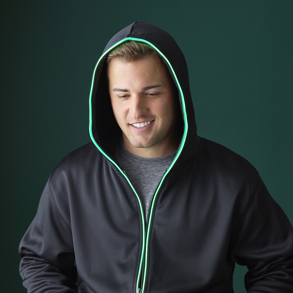 j. america 8668 GLOW FULL ZIP HOOD