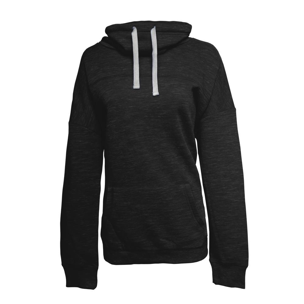 J. America 8673 LADIES MELANGE FLC COWL NECK