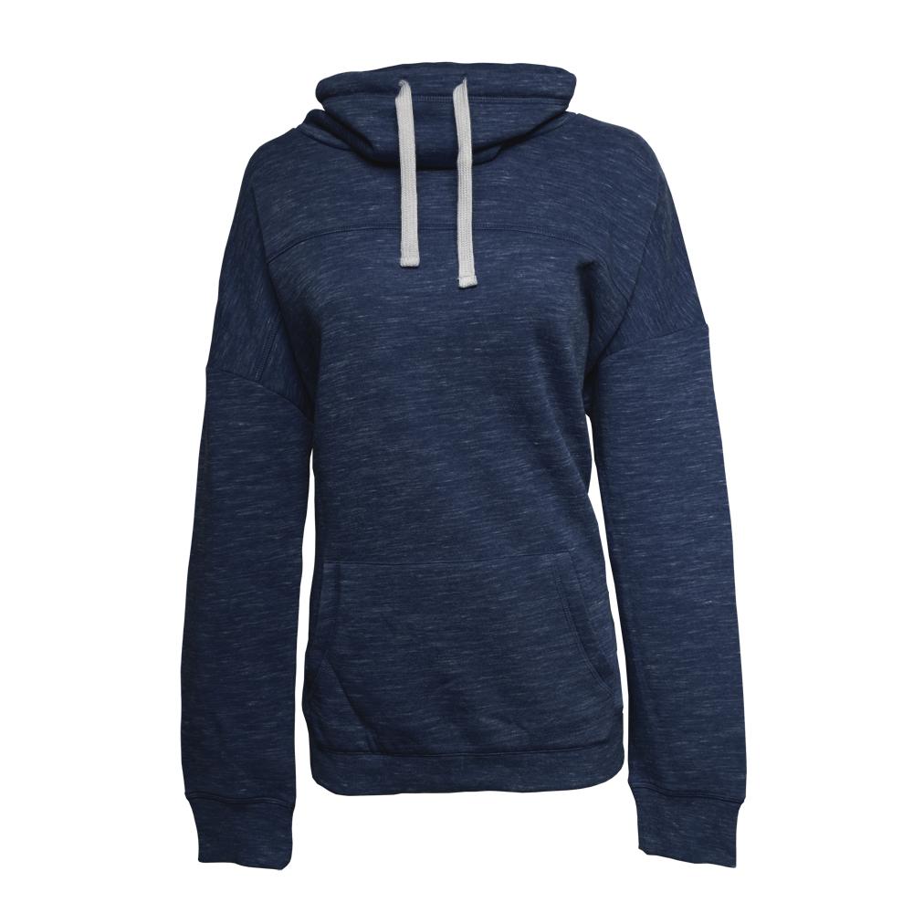 J. America 8673 LADIES MELANGE FLC COWL NECK