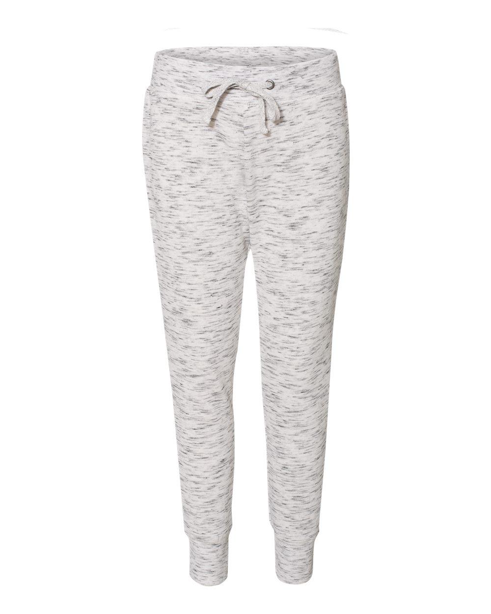 J. America 8675 LADIES MELANGE FLC JOGGER PANT