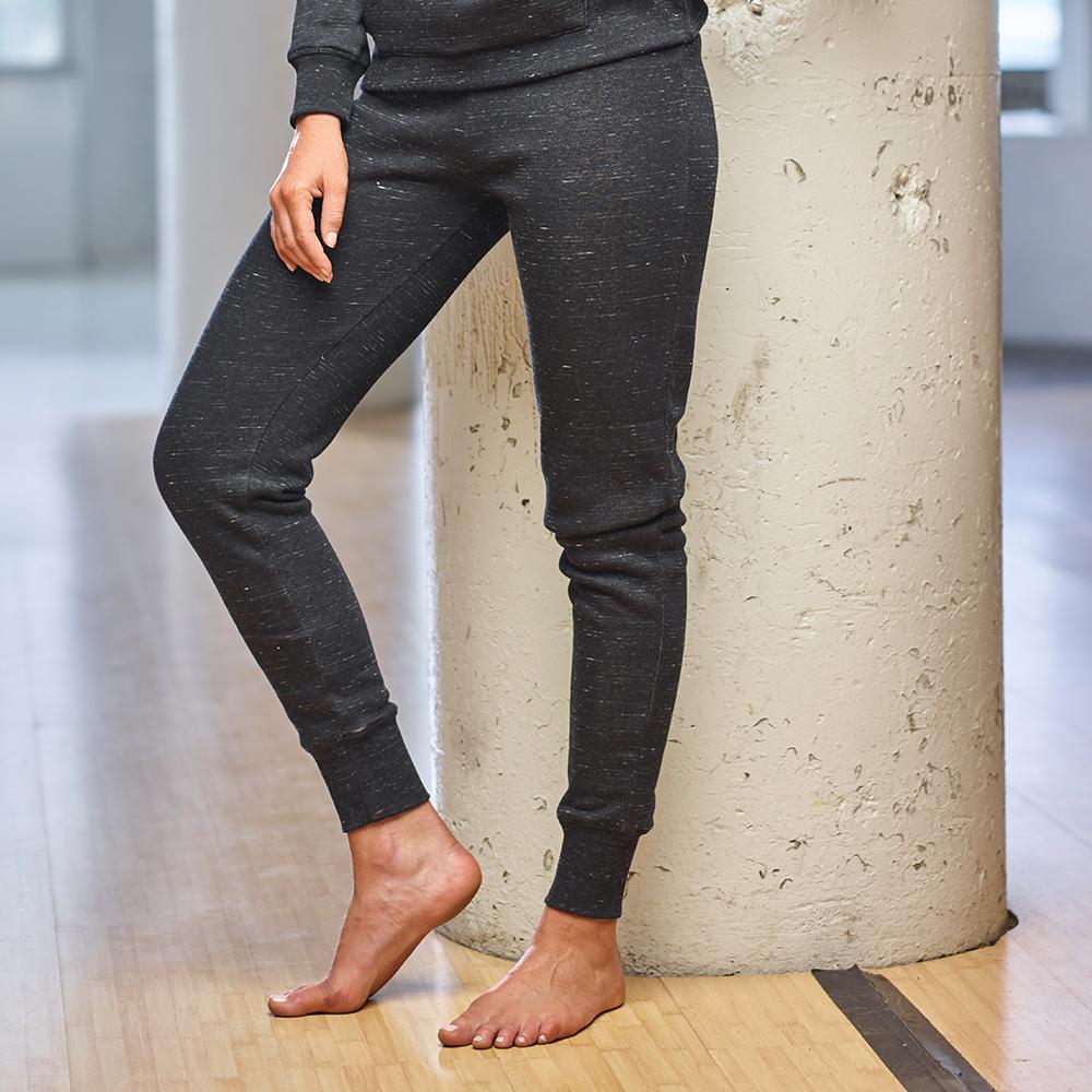 j. america 8675 LADIES MELANGE FLC JOGGER PANT