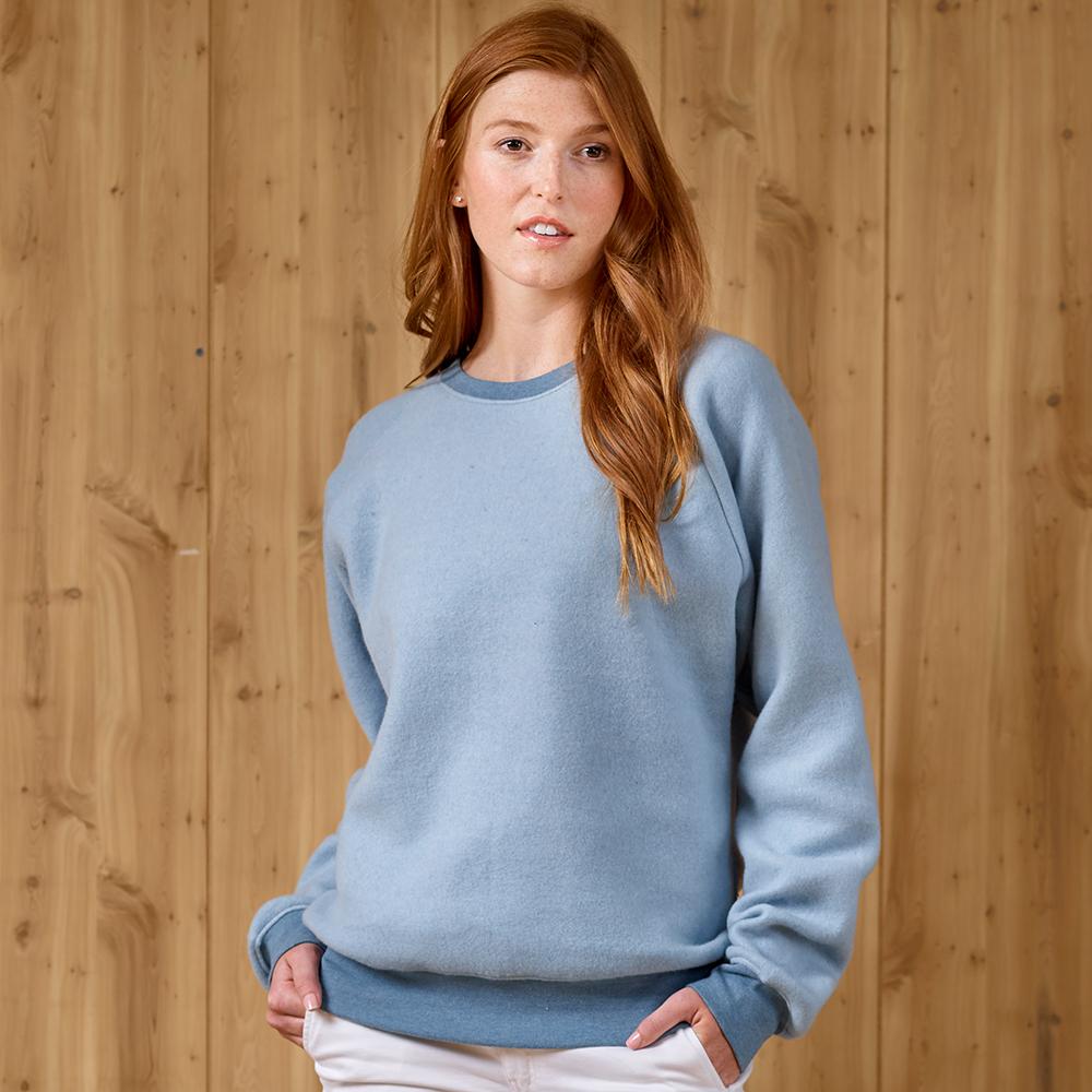 j. america 8710 FLIP SIDE FLEECE CREW