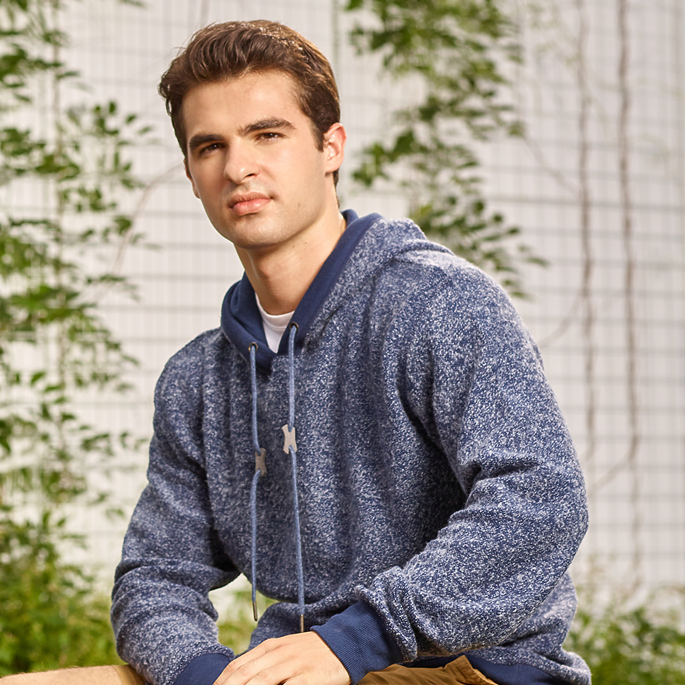 j. america 8711 ASPEN FLEECE HOOD