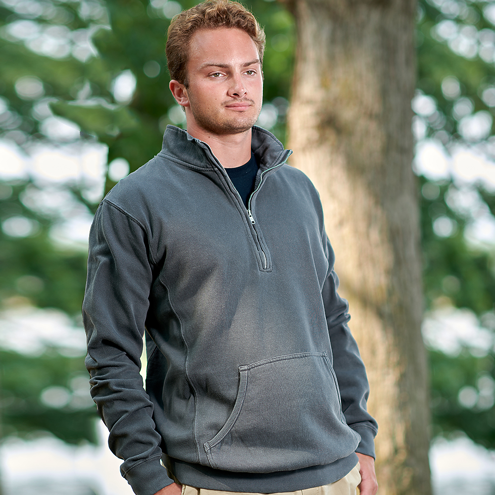 j. america 8732 COMFORT DYE FLEECE 1/4 ZIP