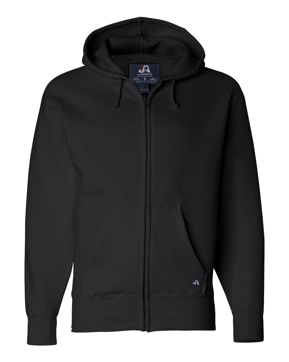 J. America 8821 PREMIUM FULL ZIP FLEECE HOOD