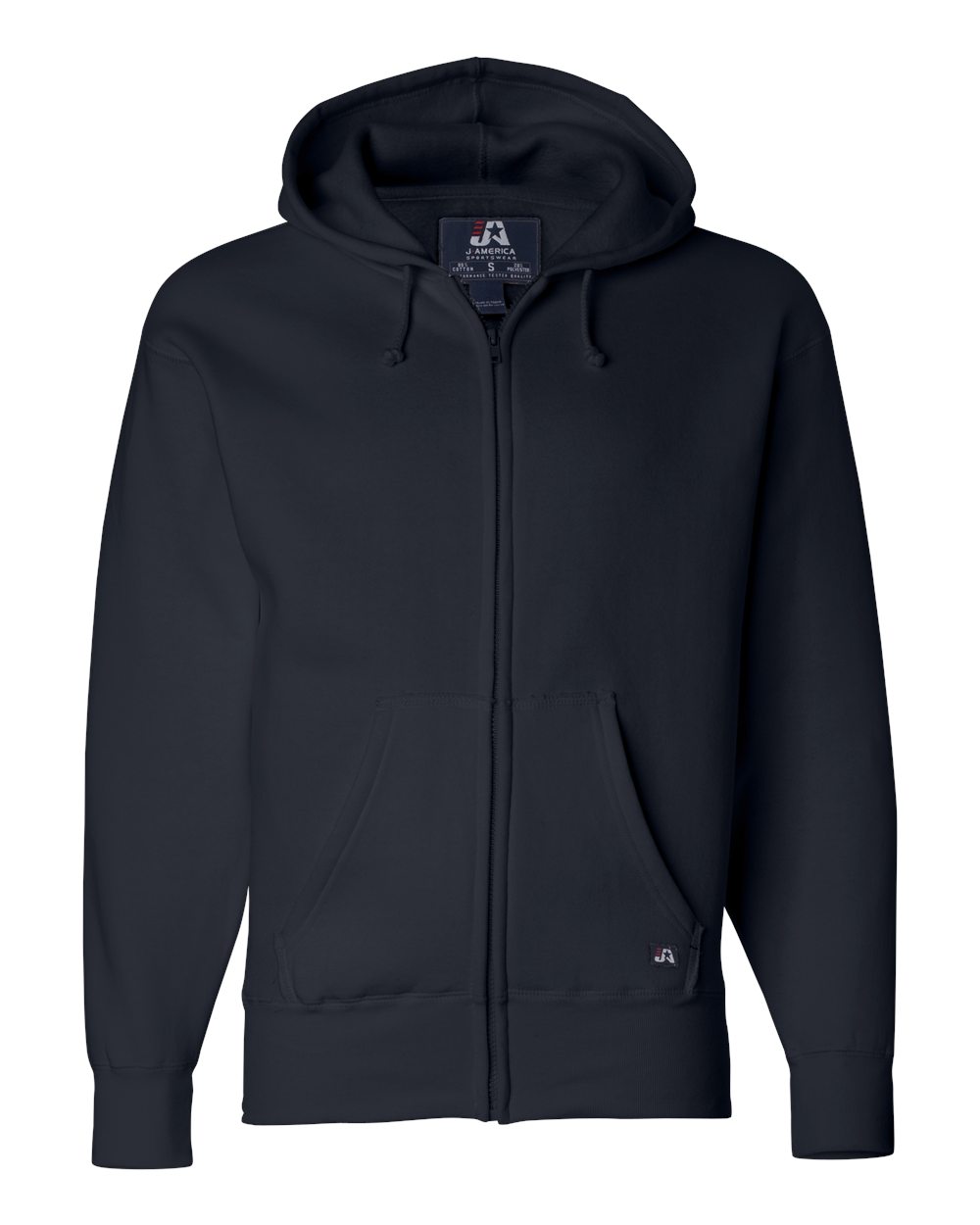 J. America 8821 PREMIUM FULL ZIP FLEECE HOOD