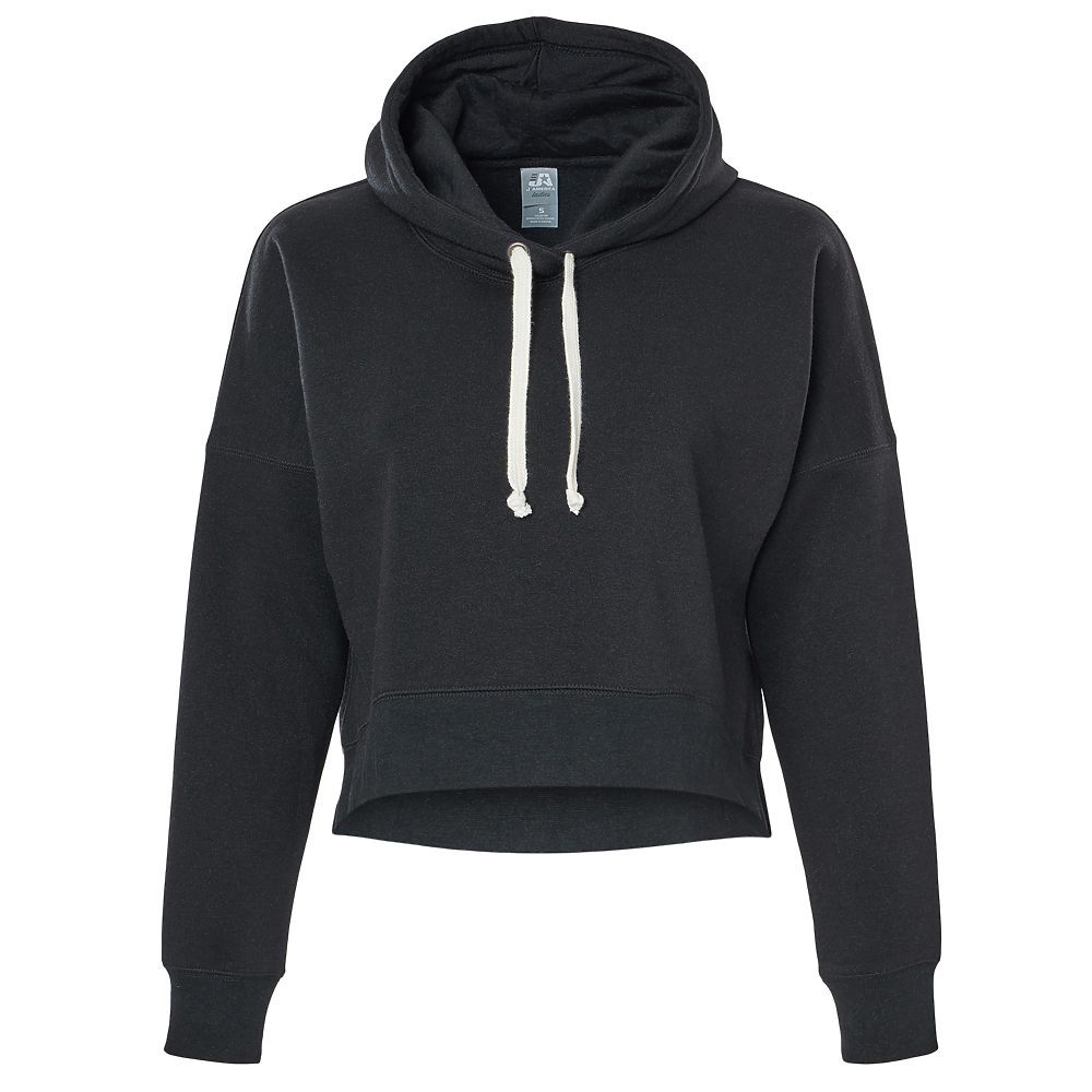 J. America 8853 LADIES TRIBLEND CROPPED HOOD