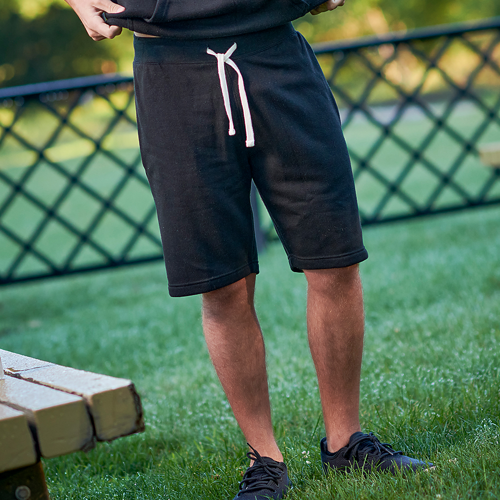 j. america 8855 TRIBLEND FLEECE SHORT