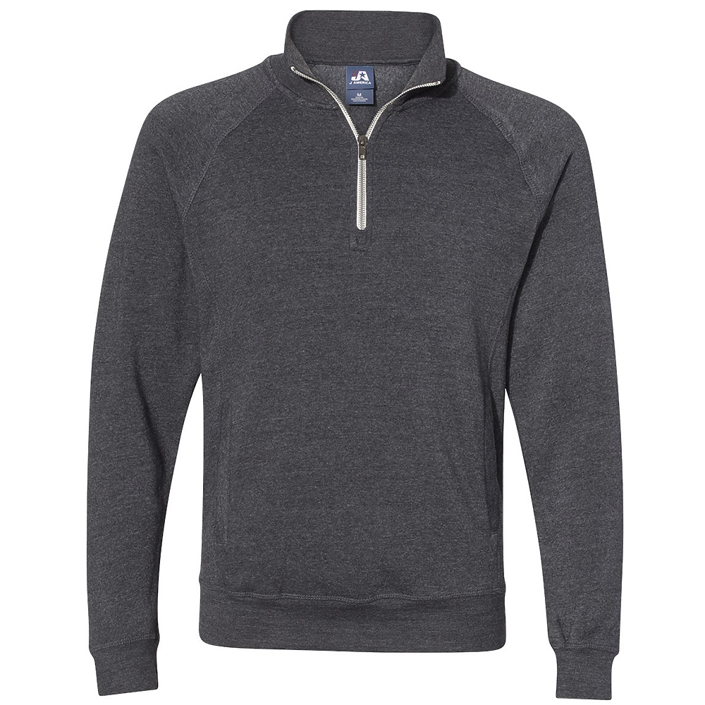 J. America 8869 TRIBLEND FLEECE 1/4 ZIP