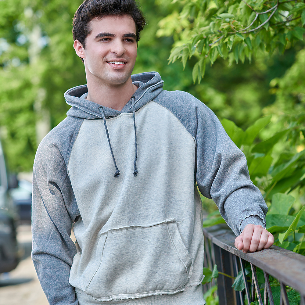 j. america 8885 VINTAGE HEATHERED HOOD