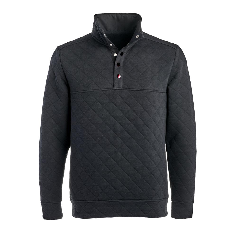 J. America 8890 QUILTED SNAP PULLOVER