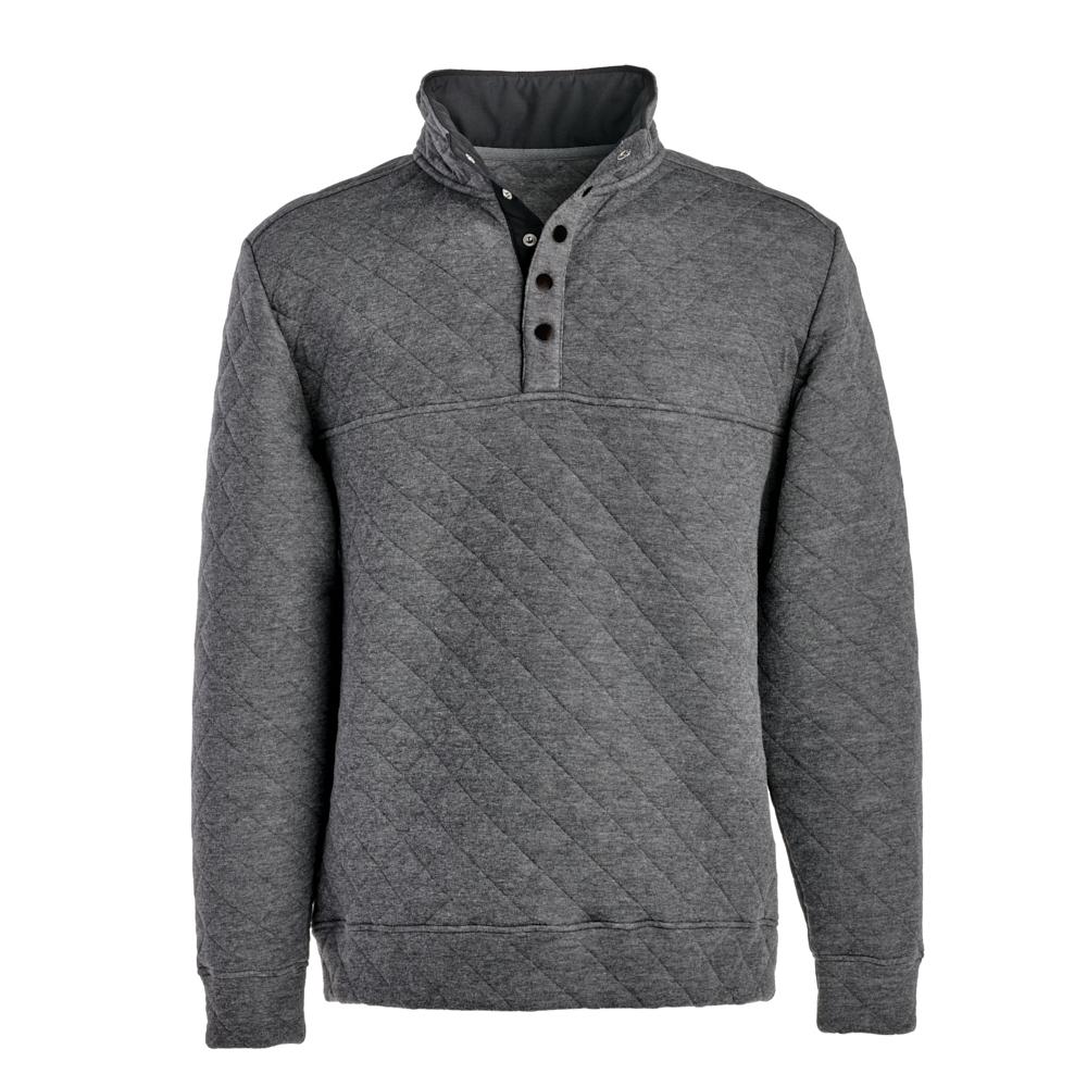 J. America 8890 QUILTED SNAP PULLOVER