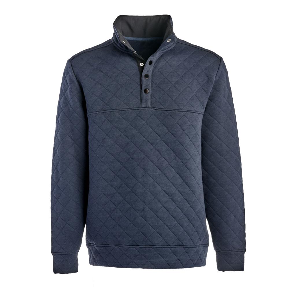 J. America 8890 QUILTED SNAP PULLOVER