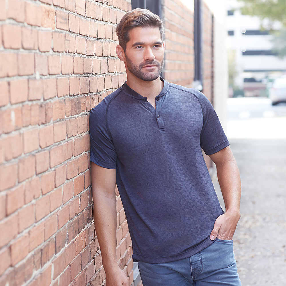 j. america s17979 MENS MISSION BLADE COLLAR POLO