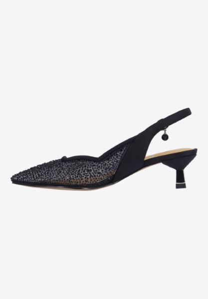 J. Reneé ALEKSA SABLK BLACK MESH/SATIN/STONES